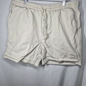 No Boundaries Cream Drawstring Shorts